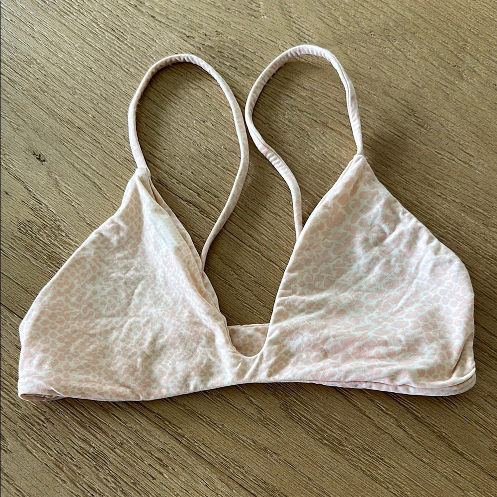 Acacia Basics Pink Leopard Print Nepali Top XS (P)